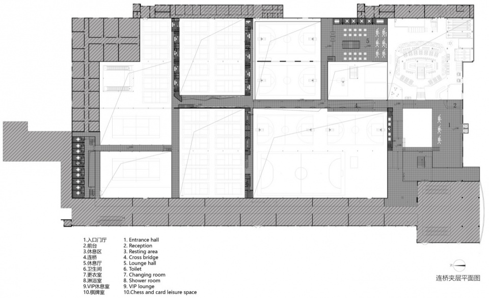 Sports socialization center on Furniture City HYPER OXGEN by officePROJECT