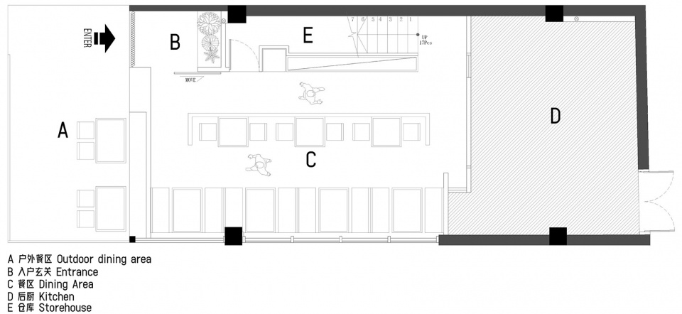 1F平面布置图1F Floor Plan©TRA Studio