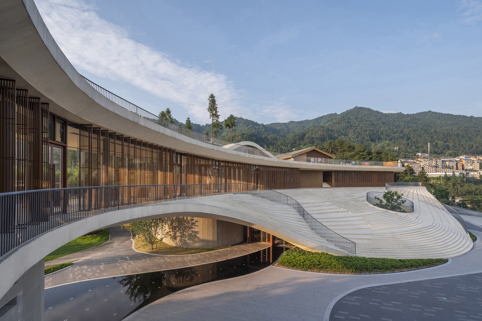 sanxia tea town exhibition center by archstudio