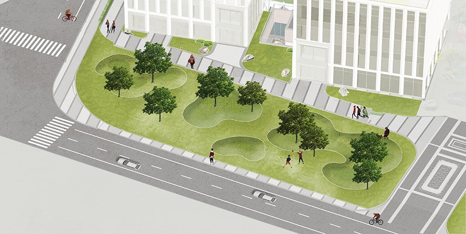 jiading yuanxiang lake central district landscape by weimar group