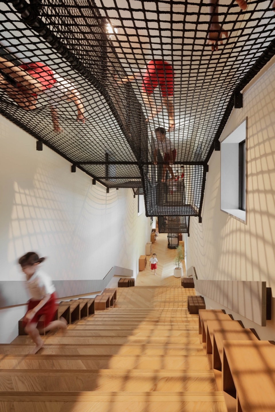 FK Kindergarten and Nursery by HIBINOSEKKEI Youji no Shiro KIDS DESIGN LABO