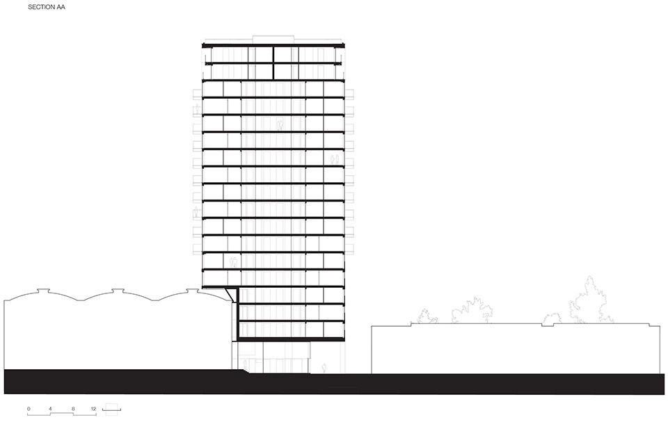 fresh residential tower by kaan architecten