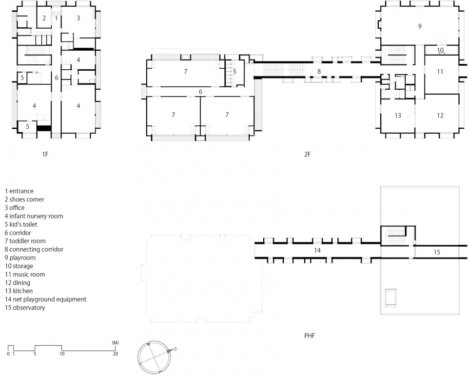 FK Kindergarten and Nursery by HIBINOSEKKEI Youji no Shiro KIDS DESIGN LABO