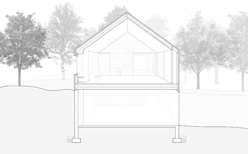 ridge house and barn by worrell yeung