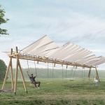 展翅-户外临时装置设计，湖州 / 借光实践建筑设计工作室