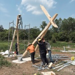 展翅-户外临时装置设计，湖州 / 借光实践建筑设计工作室