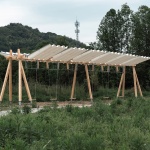展翅-户外临时装置设计，湖州 / 借光实践建筑设计工作室