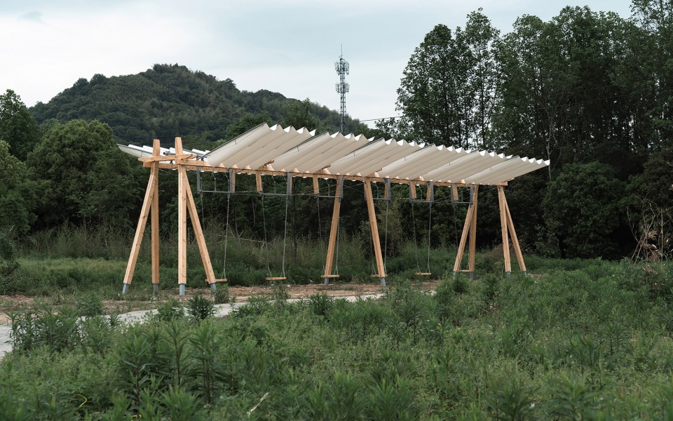 unfurl installation by enlightenarch studio