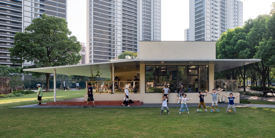 two public service station in gubei community by atelier archmixing