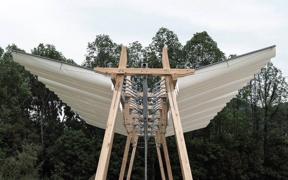 unfurl installation by enlightenarch studio