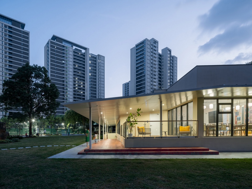 two public service station in gubei community by atelier archmixing
