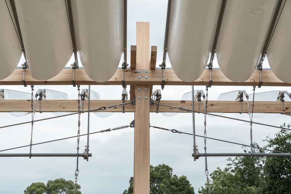 unfurl installation by enlightenarch studio