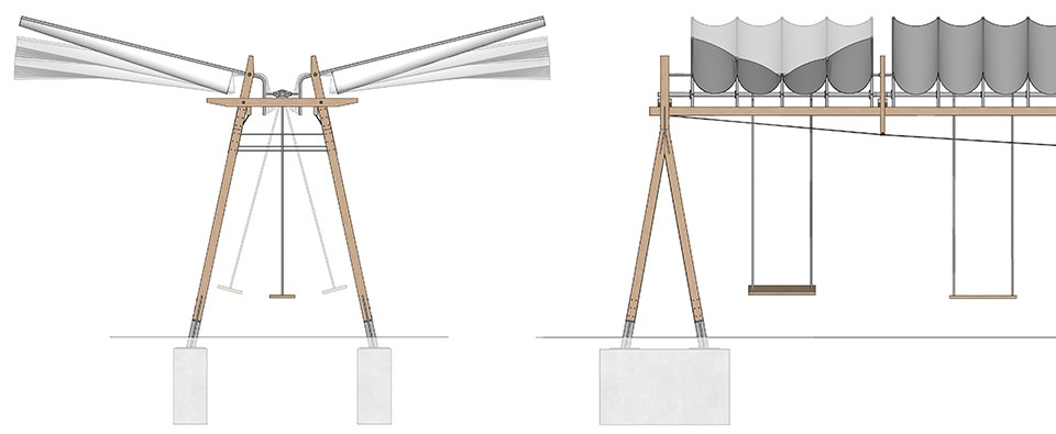 unfurl installation by enlightenarch studio