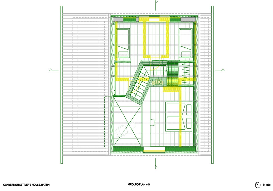 conversion of a settlers house by klopfel zeimer architekten
