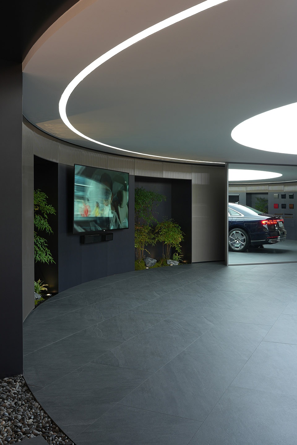 audi pavilion at shanghai auto show 2025 by atelier i n d j