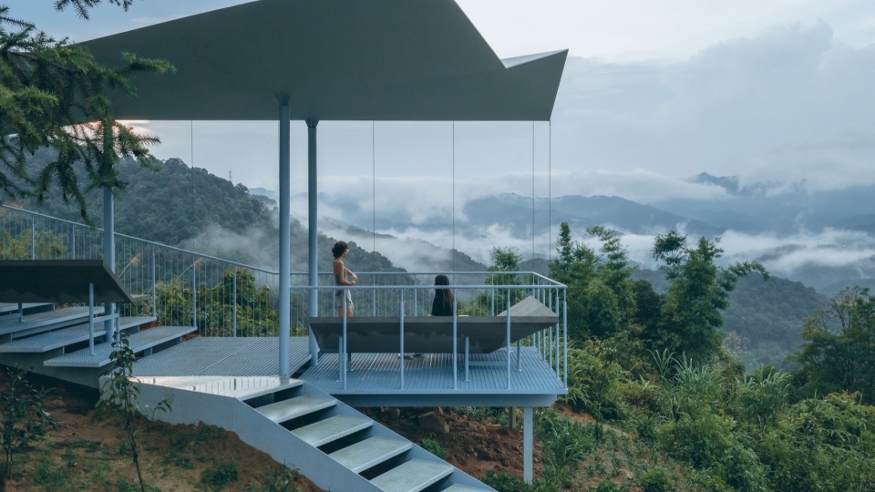 Half Mountain Cloud Station Nankun Mountain Huizhou by Studio Qing