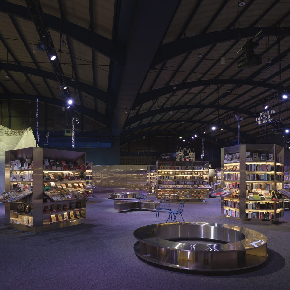 spanish pavilion bogota international book fair filbo 2025 by lluis alexandre casanovas blanco eeestudio paula chalkho rozenblum santiago...
