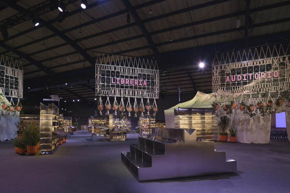 spanish pavilion bogota international book fair filbo 2025 by lluis alexandre casanovas blanco eeestudio paula chalkho rozenblum santiago...
