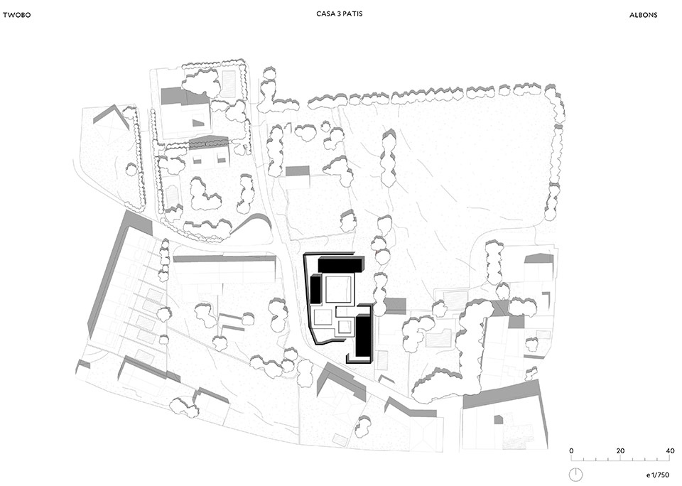 casa tres patis by twobo arquitectura