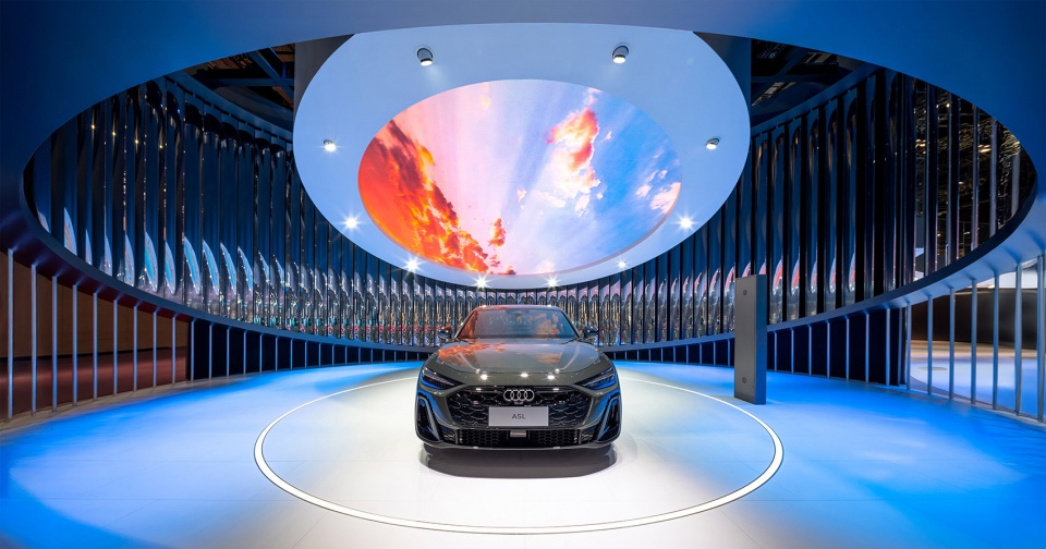 audi pavilion at shanghai auto show 2025 by atelier i n d j