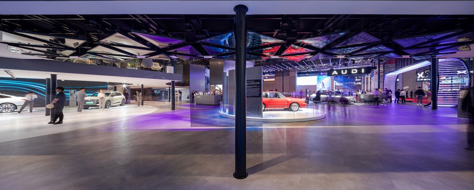 audi pavilion at shanghai auto show 2025 by atelier i n d j