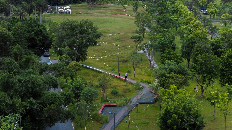guangming hongqiao 1958 eco park by shenzhen zizu studio