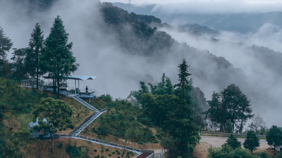 Half Mountain Cloud Station Nankun Mountain Huizhou by Studio Qing