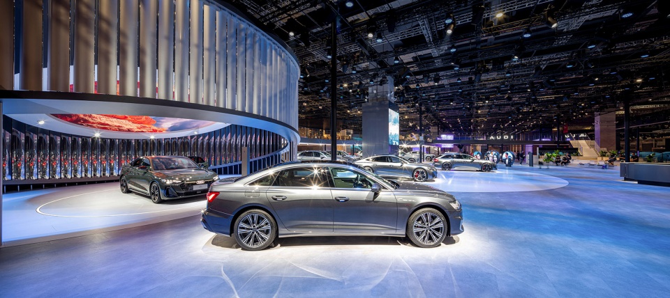 audi pavilion at shanghai auto show 2025 by atelier i n d j