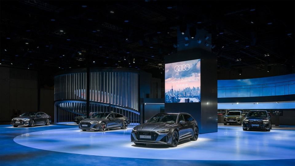 audi pavilion at shanghai auto show 2025 by atelier i n d j
