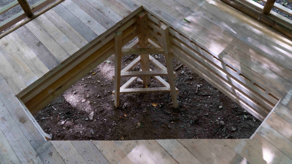 Meditation Cabin A light paper cage by Meaningless Architecture