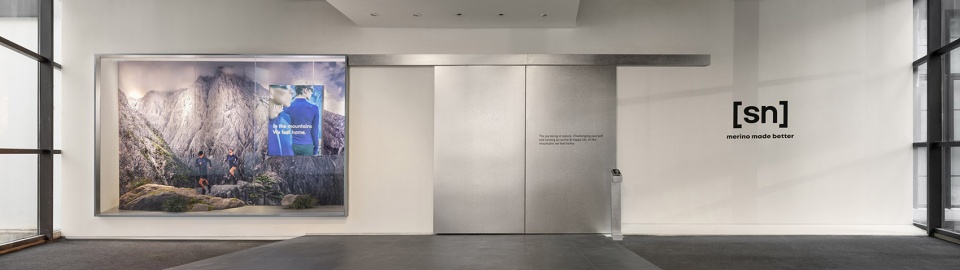 swiss outdoor apparel brand showroon hq by aam architects