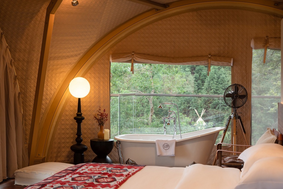 guiye campfire yunhe terraces campsite by decade design