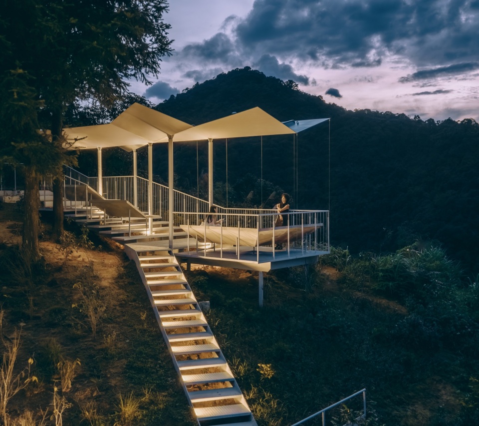 Half Mountain Cloud Station Nankun Mountain Huizhou by Studio Qing