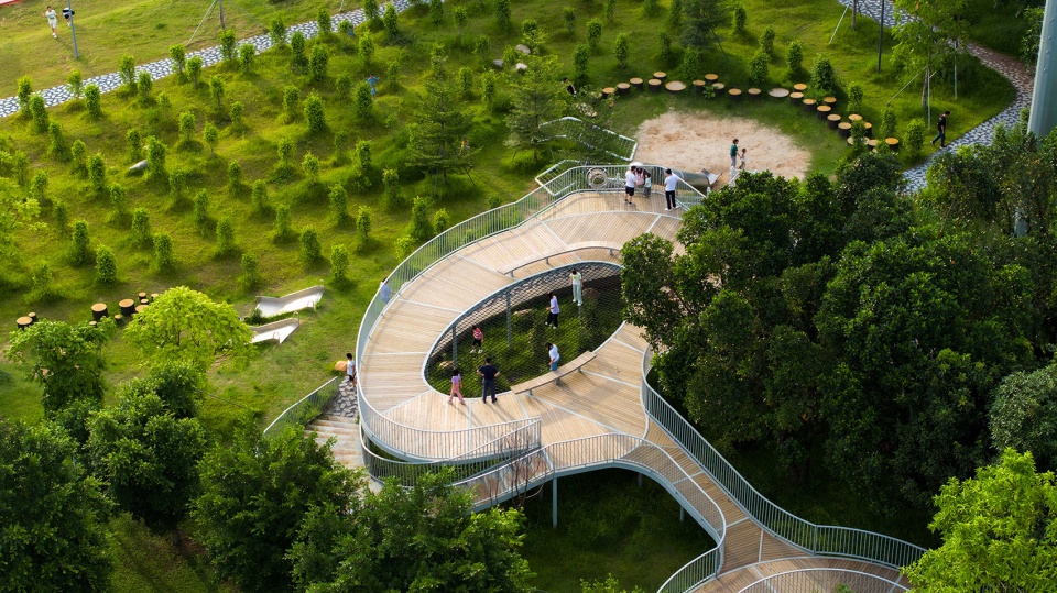 guangming hongqiao 1958 eco park by shenzhen zizu studio