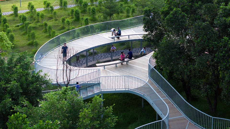 guangming hongqiao 1958 eco park by shenzhen zizu studio