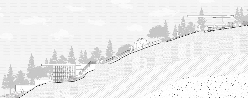 Half Mountain Cloud Station Nankun Mountain Huizhou by Studio Qing