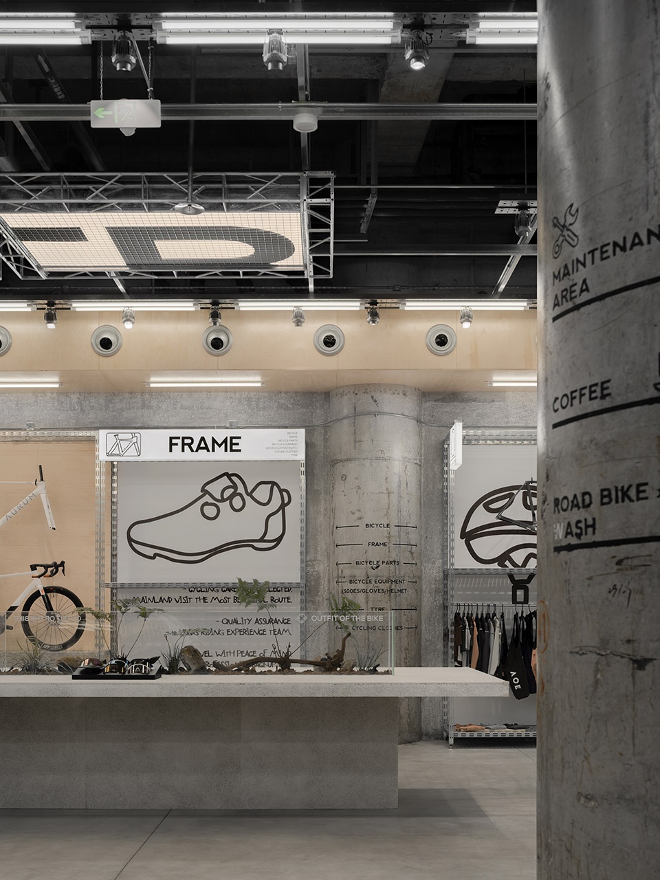 ootb cycling lifestyle space design narrative by sono studio