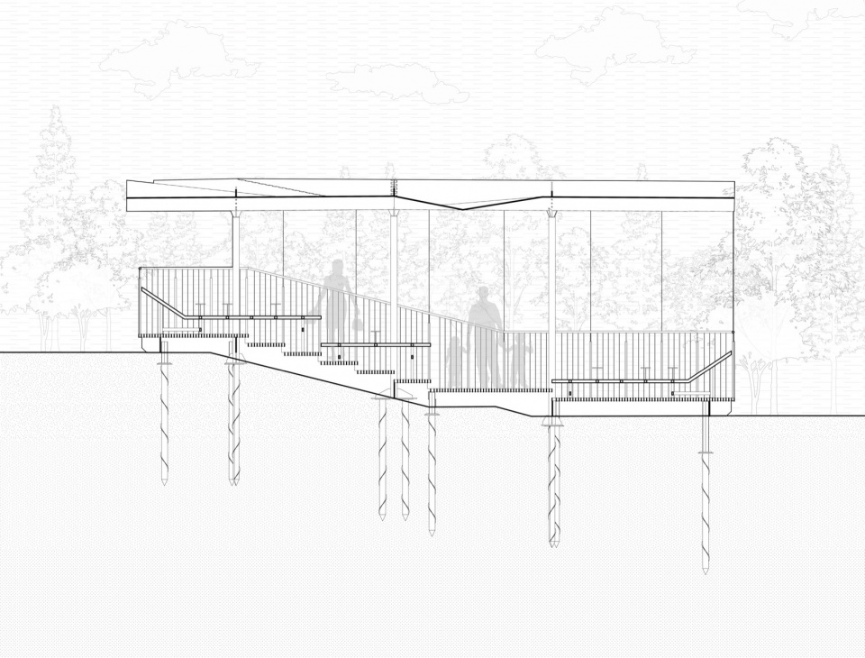 Half Mountain Cloud Station Nankun Mountain Huizhou by Studio Qing