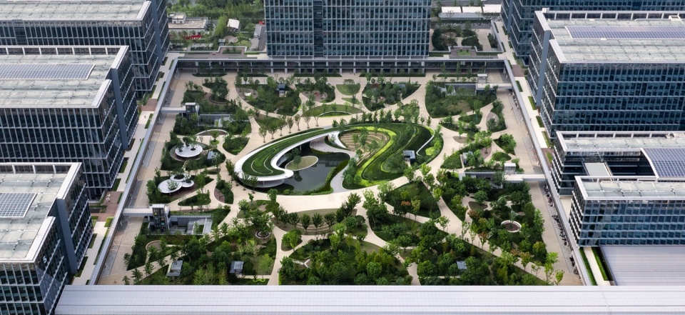 Landscape design of Alibaba Xixi Campus Park C by ASPECT Studios