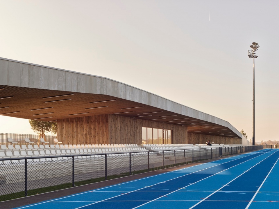 Montevrain stadium by OLGGA Architects