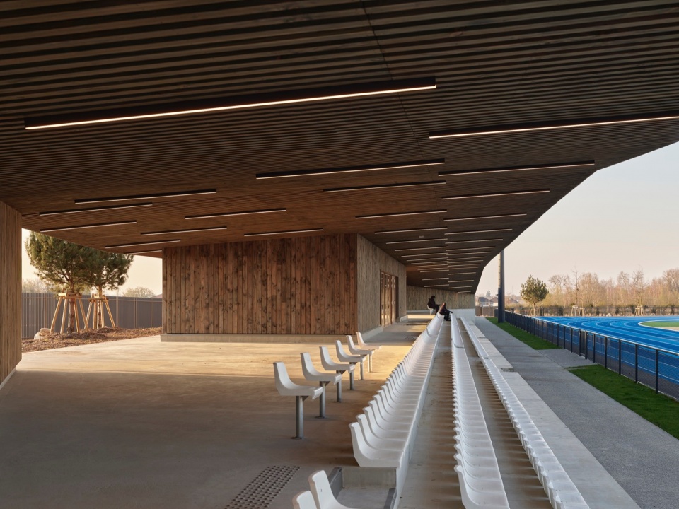 Montevrain stadium by OLGGA Architects