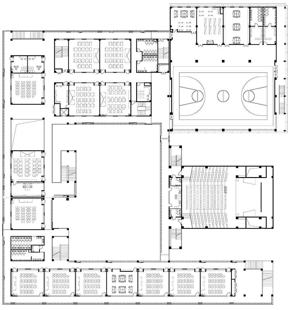 the hetu middle school and the luoshu kindergarten by gom