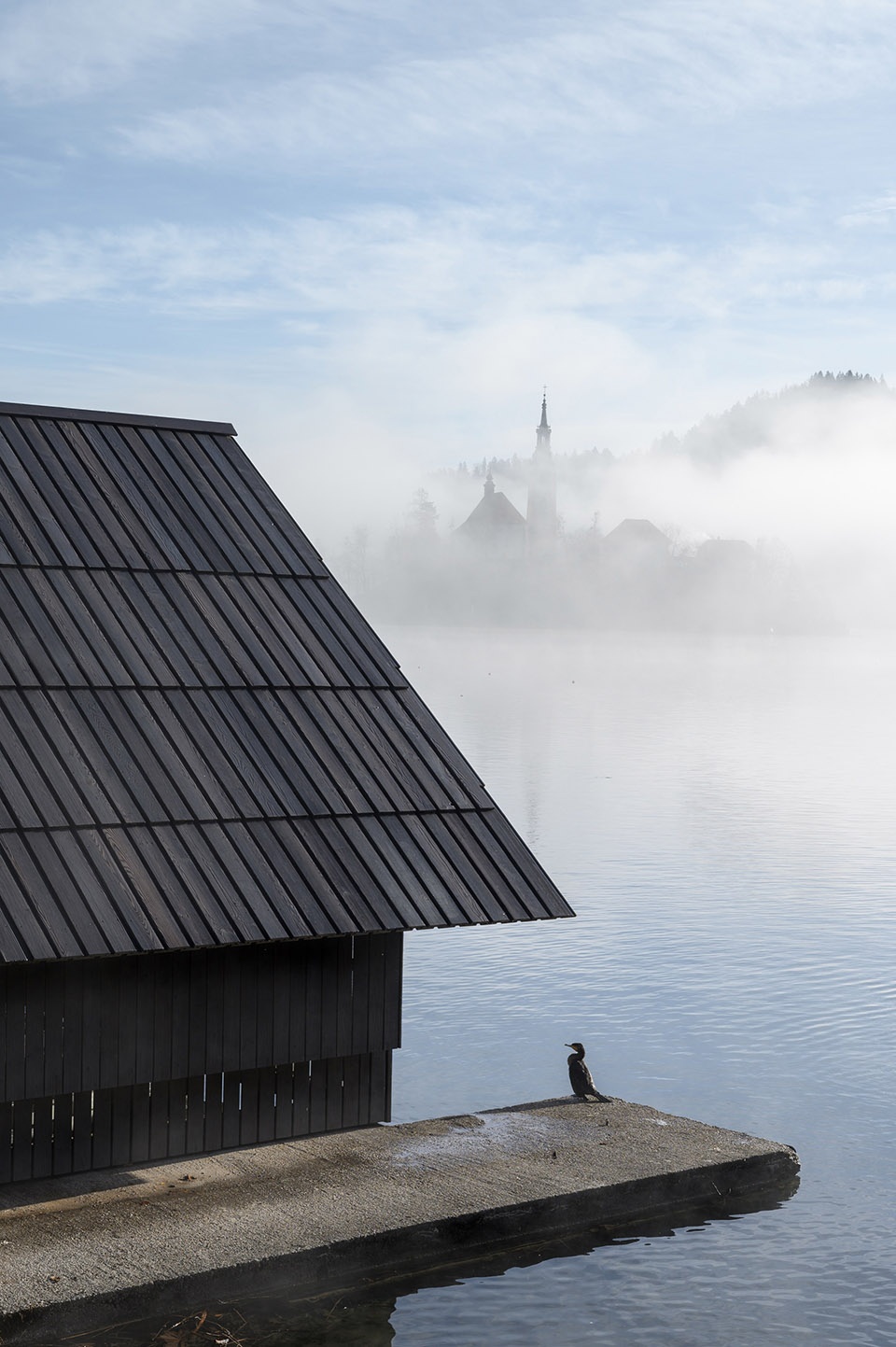 boathouse at lake bled by ofis architects