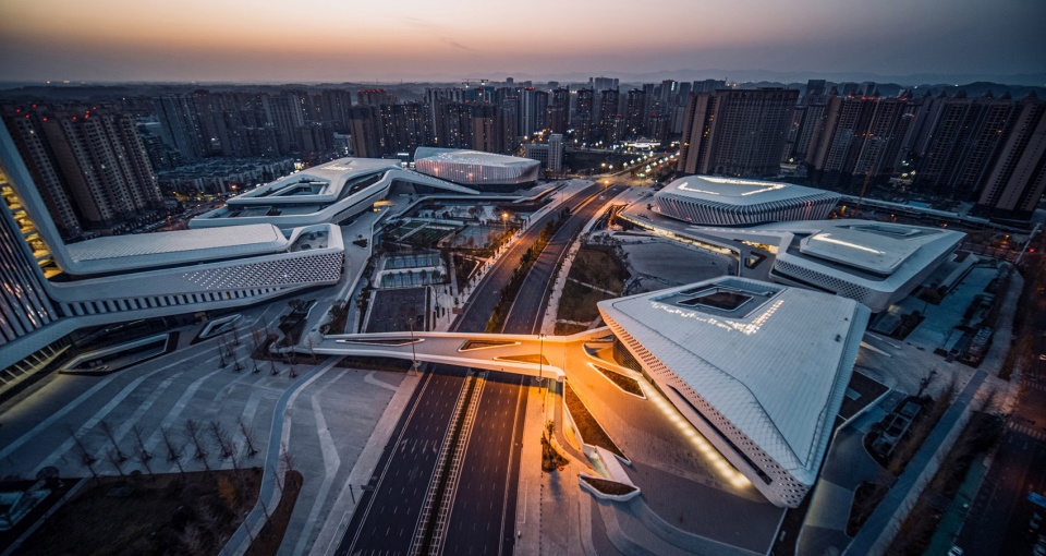 jianyang culture center by china southwest architectural design and research institute