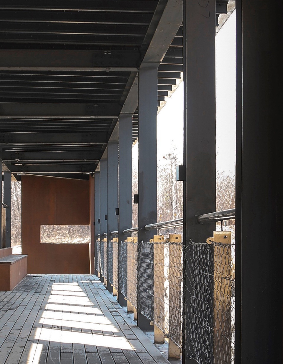 Reed Pavilion Bird watching Tower Park service building series in Xingxiang Ecological Park by Atelier Folie Duan Wei Studio Shanghai Lin...
