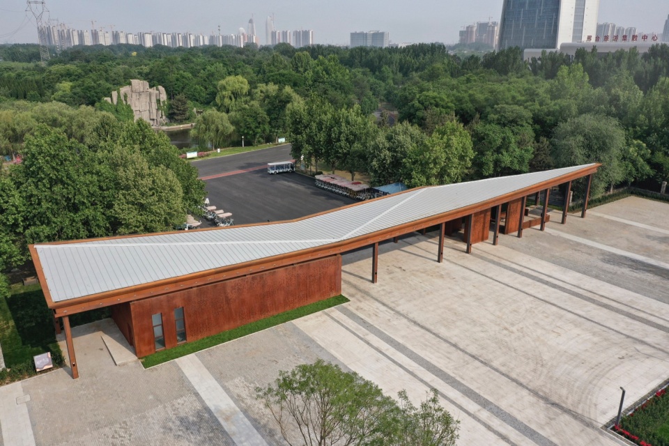 Reed Pavilion Bird watching Tower Park service building series in Xingxiang Ecological Park by Atelier Folie Duan Wei Studio Shanghai Lin...