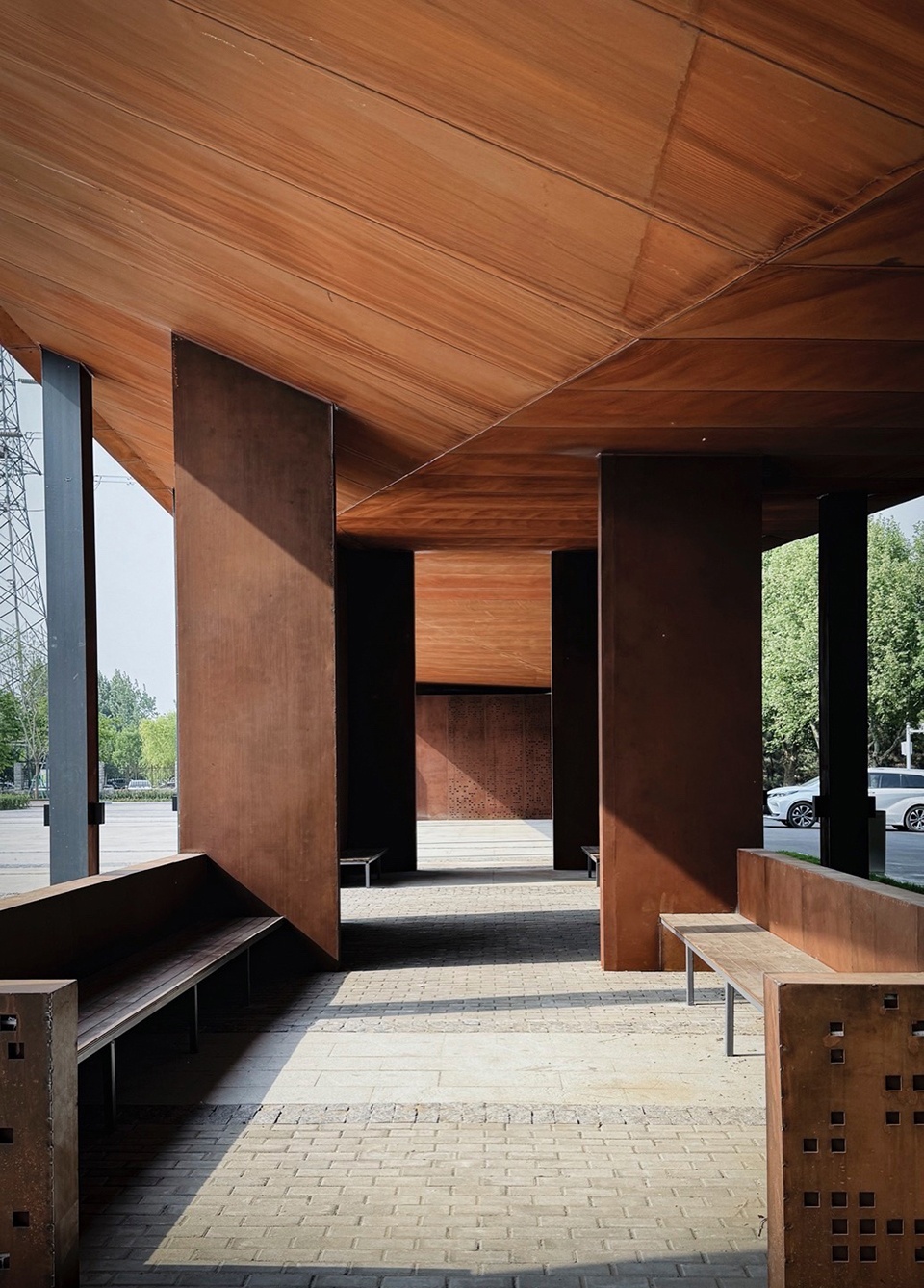 Reed Pavilion Bird watching Tower Park service building series in Xingxiang Ecological Park by Atelier Folie Duan Wei Studio Shanghai Lin...