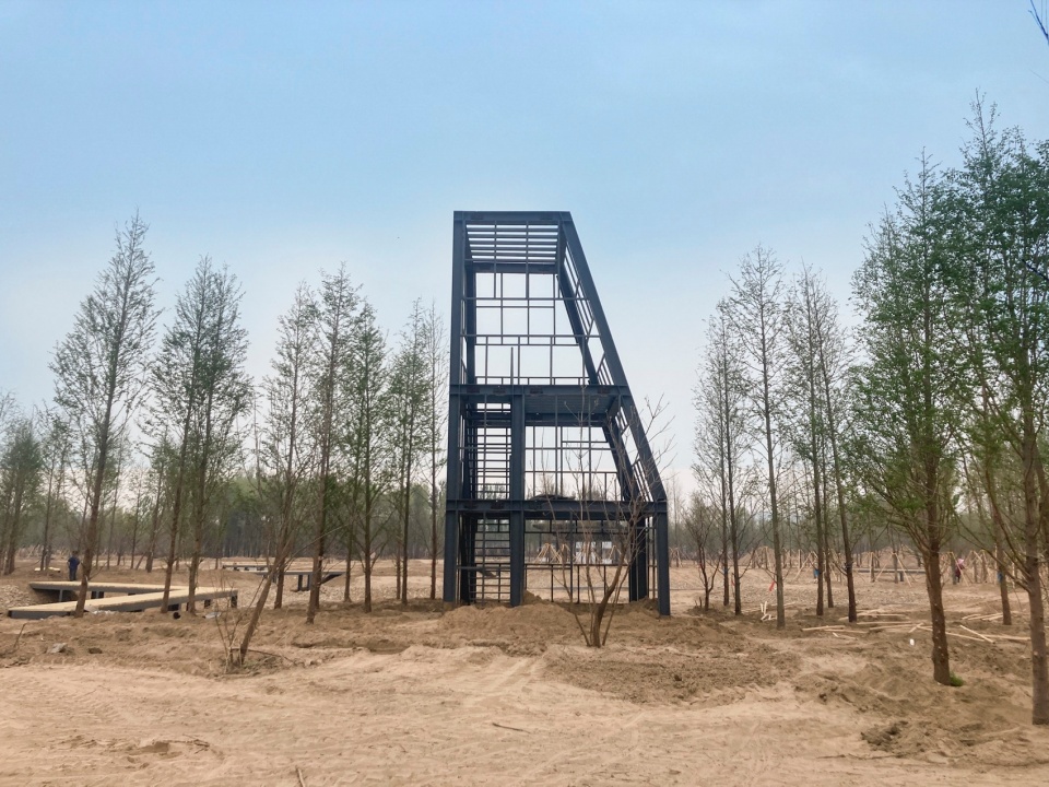 Reed Pavilion Bird watching Tower Park service building series in Xingxiang Ecological Park by Atelier Folie Duan Wei Studio Shanghai Lin...