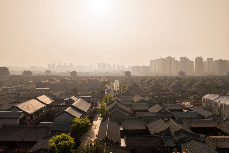 datong ancient town silk road tower by xj design agency