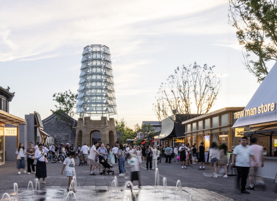 datong ancient town silk road tower by xj design agency